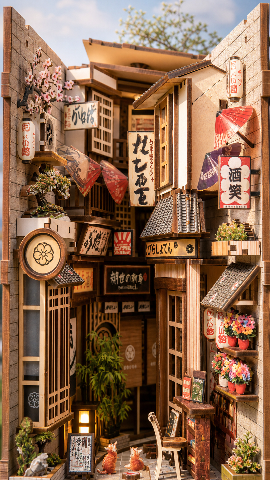 A miniature world of hidden alleyways.